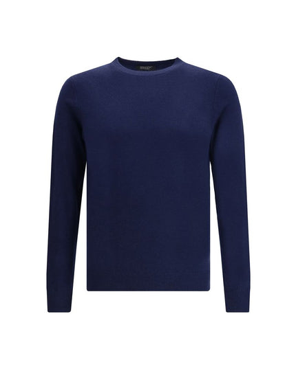 Aragona Cashmere Blue Merino Wool Cashmere Sweater