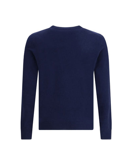 Aragona Cashmere Blue Merino Wool Cashmere Sweater