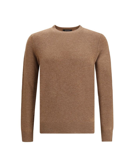 Aragona Cashmere Brown Merino Wool Sweatshirt