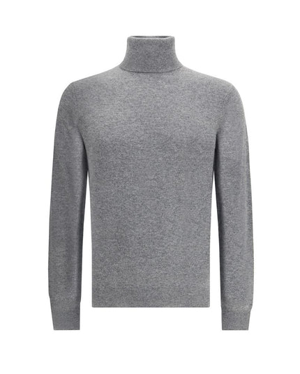 Aragona Cashmere Gray Merino Wool Turtleneck