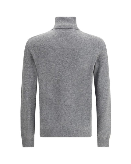 Aragona Cashmere Gray Merino Wool Turtleneck