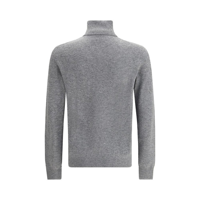 Aragona Cashmere Gray Merino Wool Turtleneck