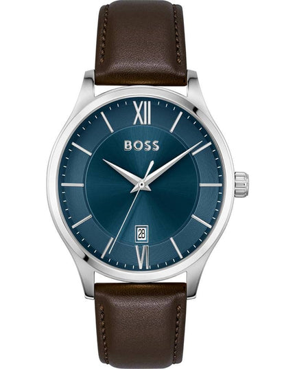 Hugo Boss Brown Leather Dress Watch