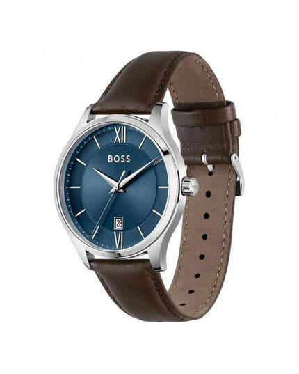 Hugo Boss Brown Leather Dress Watch