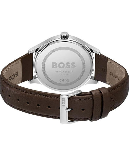 Hugo Boss Brown Leather Dress Watch