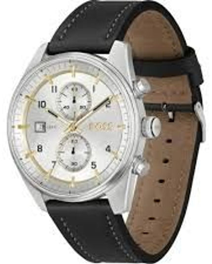 Hugo Boss Black Leather Dress Watch