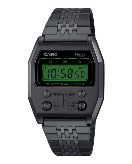 Casio Black Stainless Steel Digital Watch