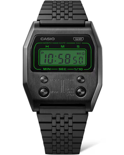 Casio Black Stainless Steel Digital Watch