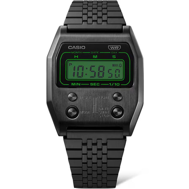 Casio Black Stainless Steel Digital Watch