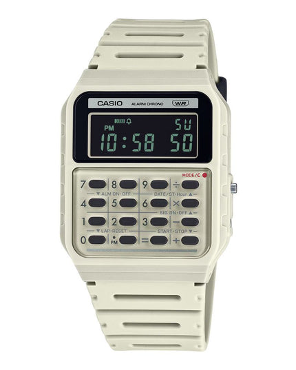 Casio Beige Resin Digital Watch
