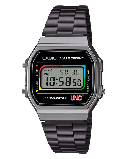 Casio Black Stainless Steel Digital Watch