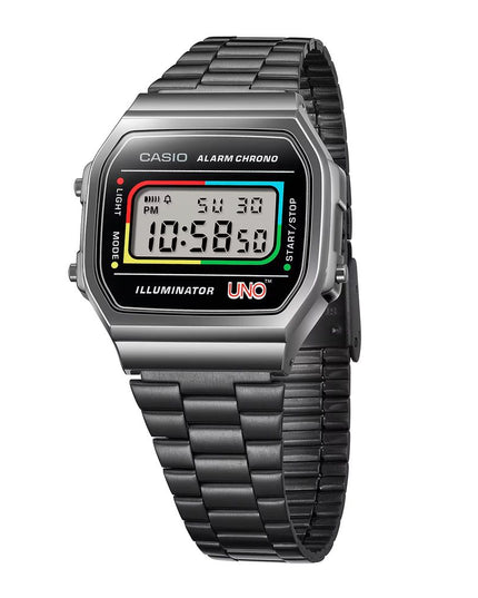Casio Black Stainless Steel Digital Watch