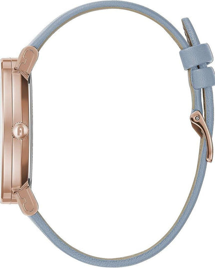 Furla Blue Leather Dress Watch