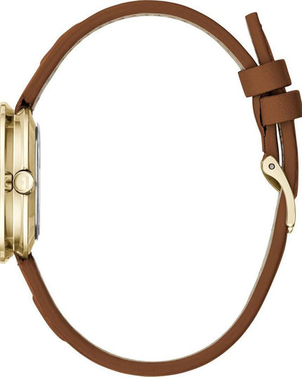 Furla Brown Leather Dress Watch