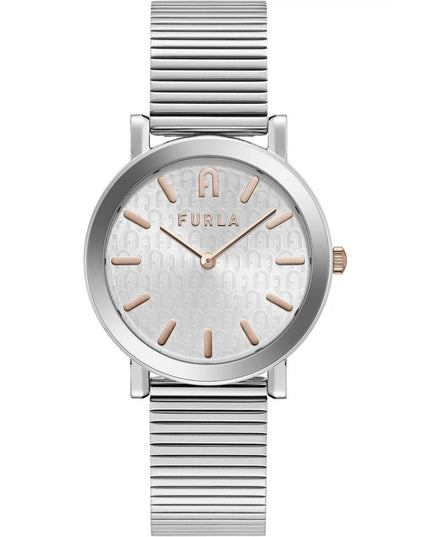 Furla Gray Stainless Steel Dress Watch