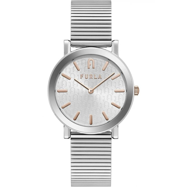 Furla Gray Stainless Steel Dress Watch
