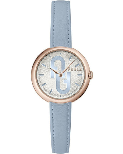 Furla Blue Leather Dress Watch