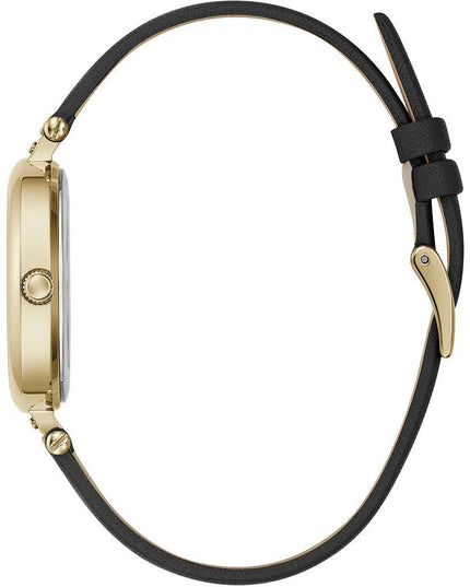 Furla Black Leather Dress Watch