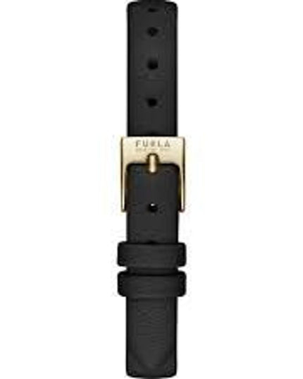 Furla Black Leather Dress Watch