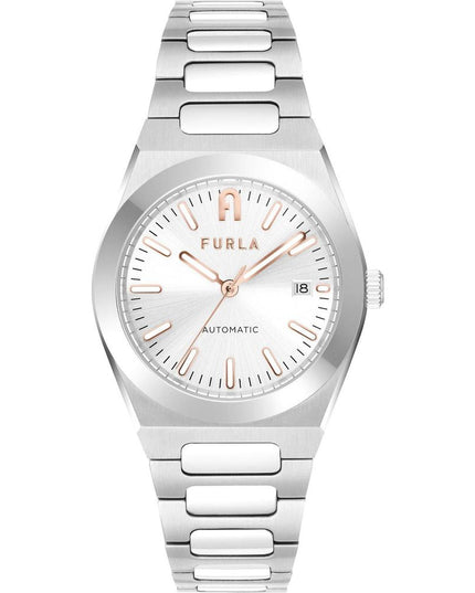 Furla Gray Stainless Steel Dress Watch