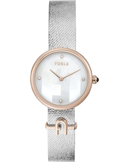 Furla Gray Stainless Steel Dress Watch