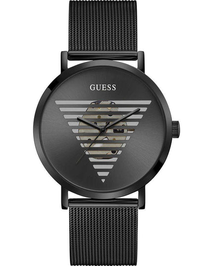 Guess Black Stainless Steel Dress Watch