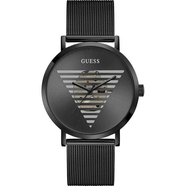 Guess Black Stainless Steel Dress Watch