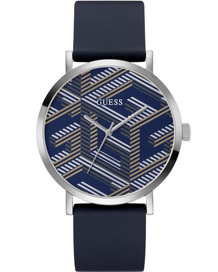 Guess Blue Synthetic Dress Watch