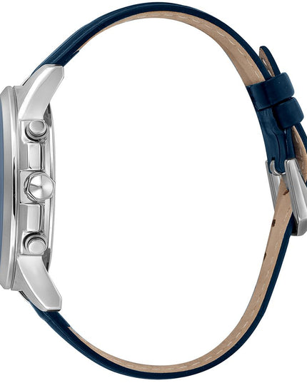 Just Cavalli Black Leather Dress Watch