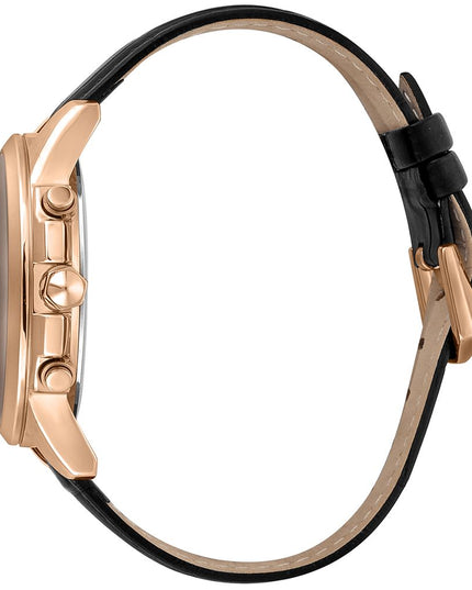 Just Cavalli Black Leather Bracelet Watch