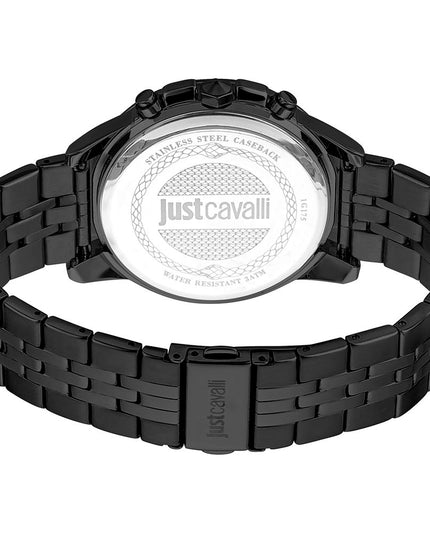 Just Cavalli Black Stainless Steel Sport Watch