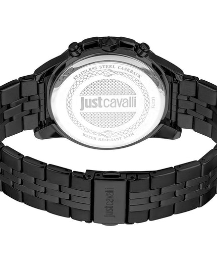 Just Cavalli Black Stainless Steel Dress Watch