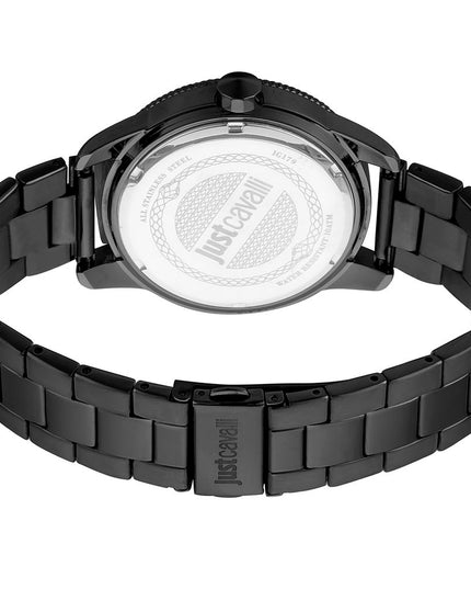 Just Cavalli Black Stainless Steel Dress Watch