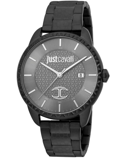 Just Cavalli Black Stainless Steel Dress Watch