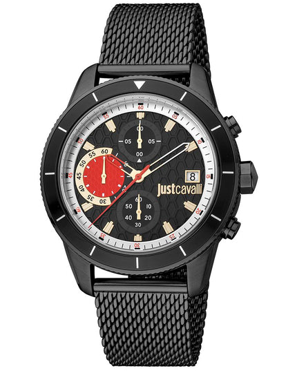Just Cavalli Black Stainless Steel Sport Watch