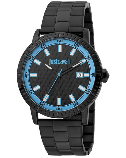 Just Cavalli Black Stainless Steel Dress Watch