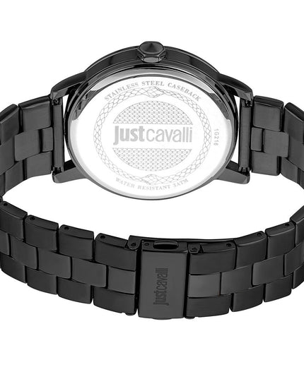 Just Cavalli Black Stainless Steel Dress Watch