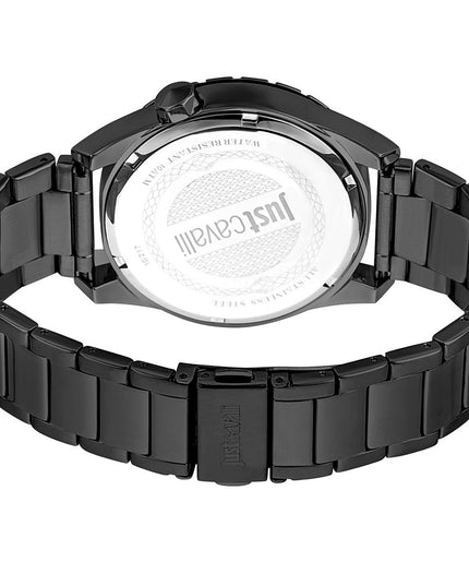 Just Cavalli Black Stainless Steel Dress Watch