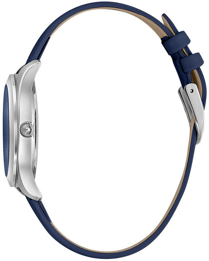 Just Cavalli Blue Leather Dress Watch