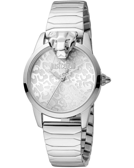 Just Cavalli Gray Stainless Steel Dress Watch