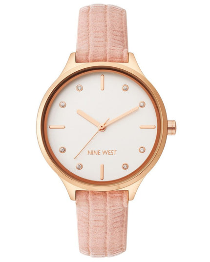 Nine West Multicolor Leather Dress Watch