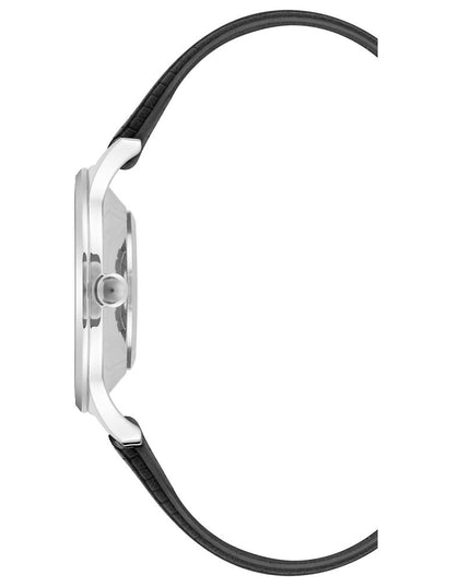 Nine West Black Leather Dress Watch