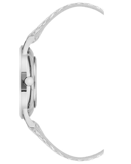 Nine West Gray Leather Dress Watch