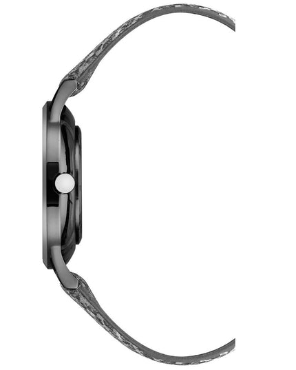 Nine West Black Leather Dress Watch