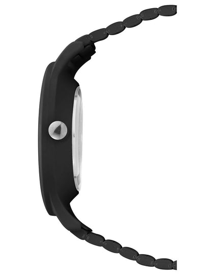 Nine West Black Plastic Dress Watch