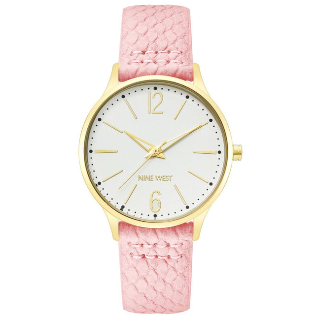 Nine West Multicolor Leather Dress Watch
