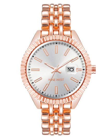 Nine West Multicolor Metal Dress Watch