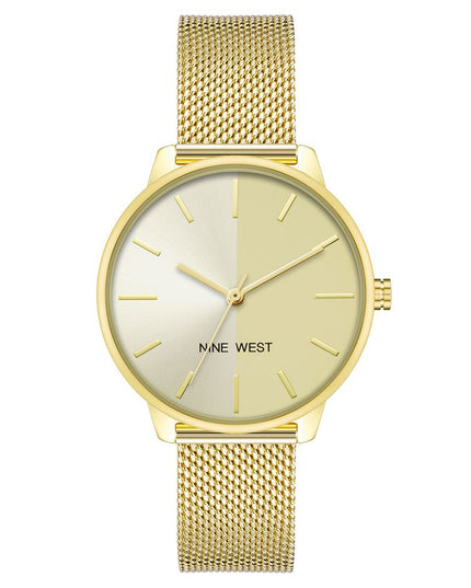 Nine West Gold Stainless Steel Bracelet Watch