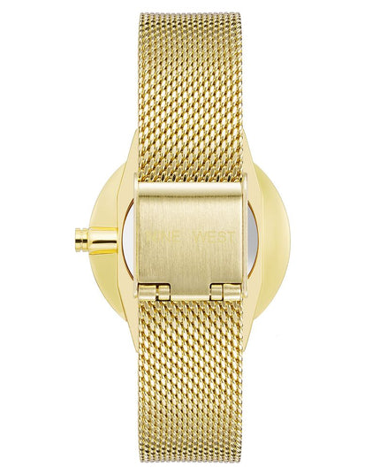 Nine West Gold Stainless Steel Bracelet Watch