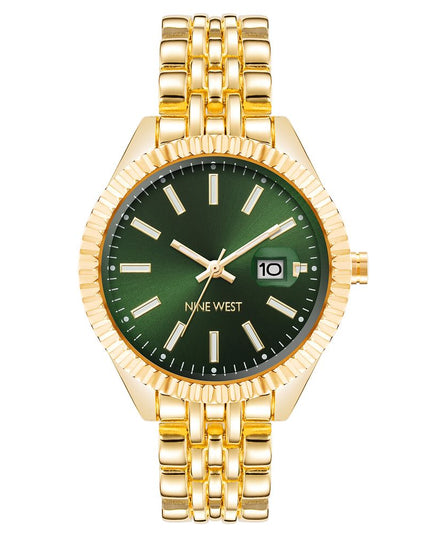 Nine West Gold Metal Bracelet Watch